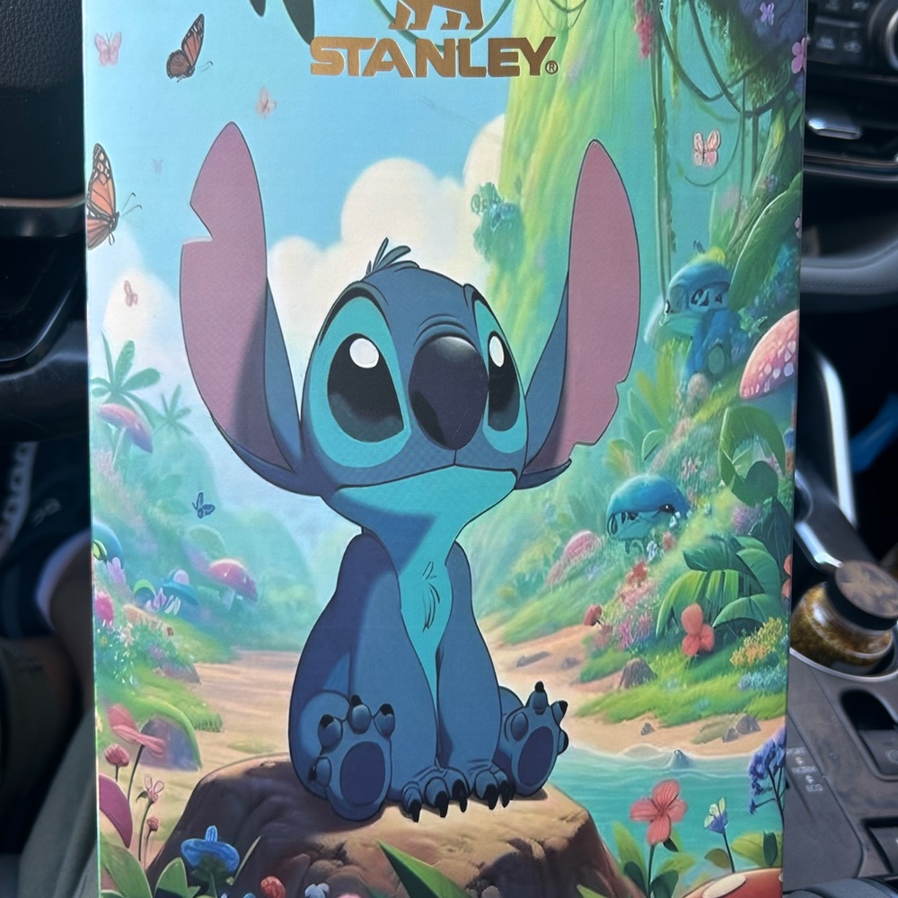 Stanley Blue and Green Stitch Tumbler in exclusive box